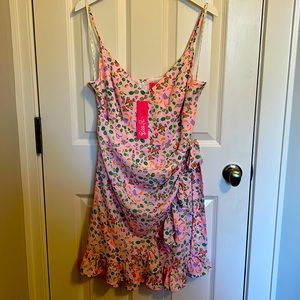 Lilly Pulitzer Alisa Dress Urchin Pink Lil Juicy Fruit Size 14